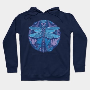 Mountain Blue Circle of the Dragonfly Hoodie